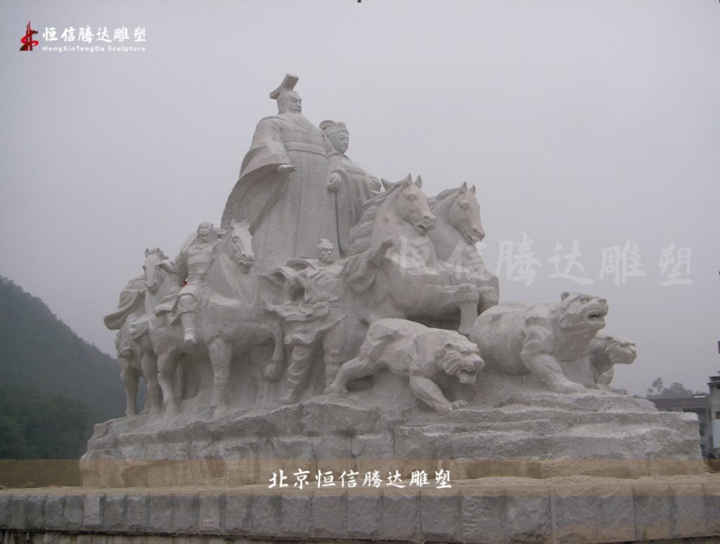 浙江縉云“皇帝南巡”石雕